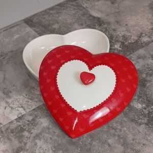 See's CANDIES Ceramic Heart Dish Jewelry Box